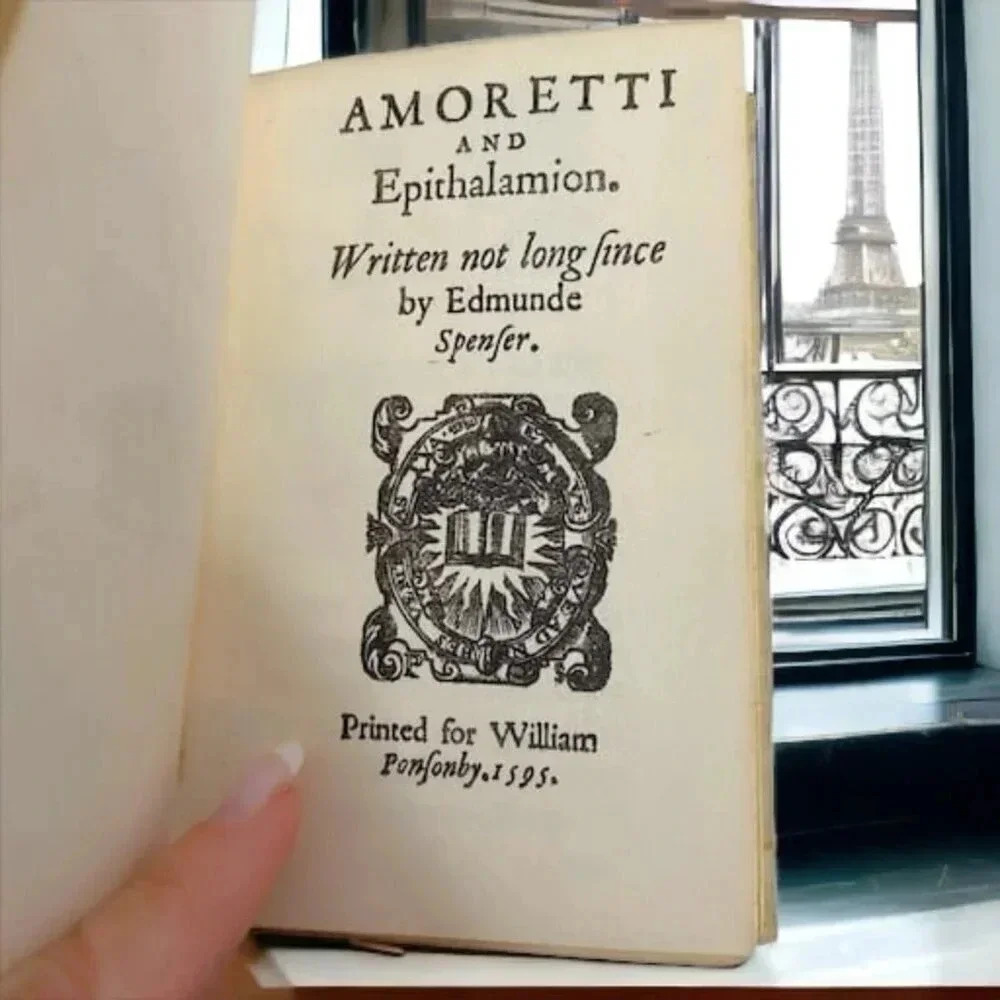 Very Rare Edmund Spenser Amoretti & Epithalamion The Noel Douglas Replicas 1927